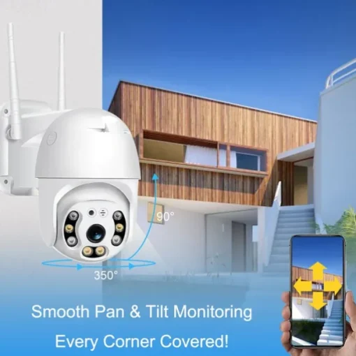 IP Camera 2MP dome Wireless Motion Detection Remote Access Waterproof Indoor Outdoor Apartment Support 128 GB