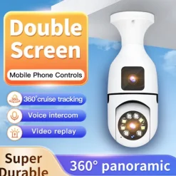 IP Camera 1080P Bulb Wireless Motion Detection IR-cut With Audio Indoor Apartment Support