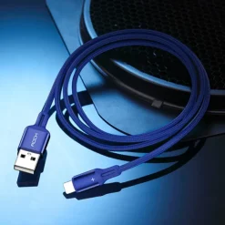 iPhone Charger 3.3ft 6.6ft ROCK Lightning Cable iPhone Charging Cord 2.4A Fast Charging Nylon Braided USB Cable Compatible with iPhone 14 Pro Max 13 Pro 12 11 XS Max 8 Plus 7
