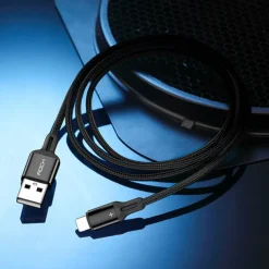 iPhone Charger 3.3ft 6.6ft ROCK Lightning Cable iPhone Charging Cord 2.4A Fast Charging Nylon Braided USB Cable Compatible with iPhone 14 Pro Max 13 Pro 12 11 XS Max 8 Plus 7