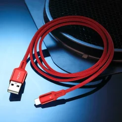 iPhone Charger 3.3ft 6.6ft ROCK Lightning Cable iPhone Charging Cord 2.4A Fast Charging Nylon Braided USB Cable Compatible with iPhone 14 Pro Max 13 Pro 12 11 XS Max 8 Plus 7