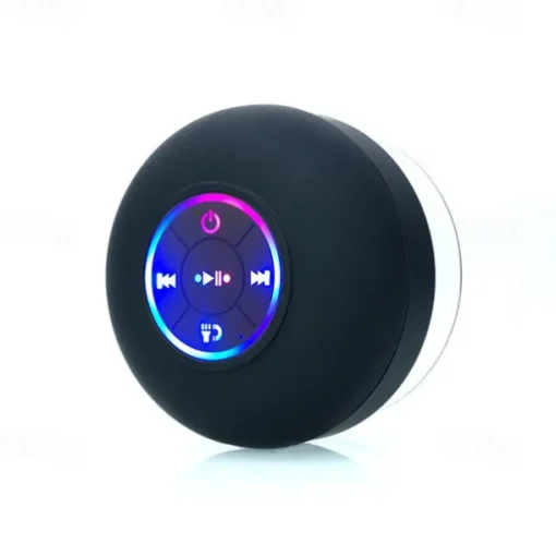 IPX4 Waterproof Speaker Portable Wireless Speaker With Suction Cup USB Rechargeable for Party Bathroom Travel Home And Outdoor (Suction Cups Must Be On A Smooth Surface To Use)