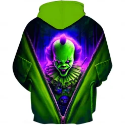 It Clown Killer Clown Hoodie Pullover Halloween 3D Graphic For Couple's Men's Women's Adults' Halloween Carnival Masquerade 3D Print Party Casual Daily