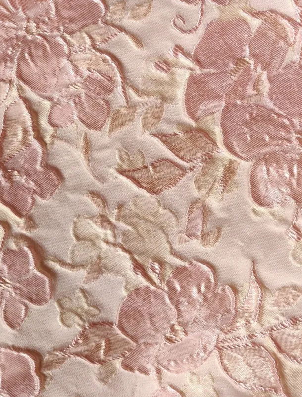 Jacquard Brocade Floral A-Line Evening Gown Elegant Dress Formal Wedding Floor Length Sleeveless V Neck Nylon with Slit Pocket Wedding Guest Dress