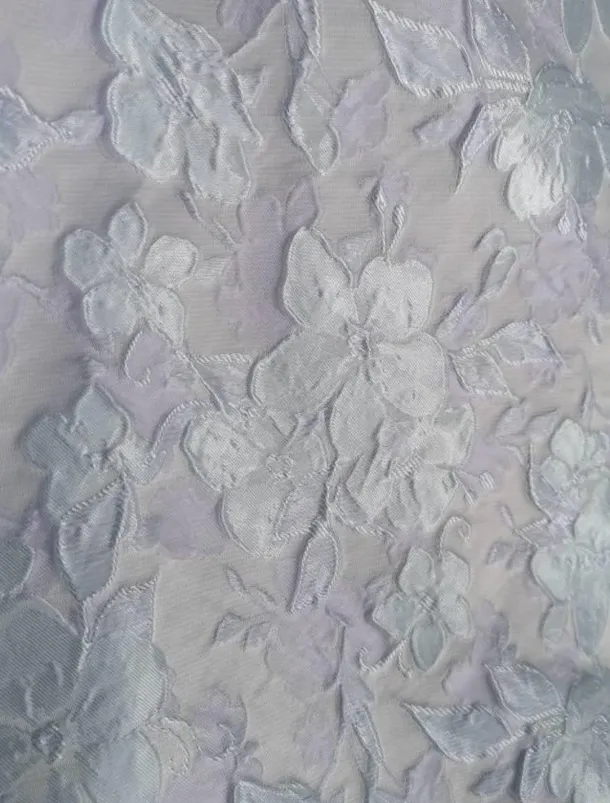 Jacquard Brocade Floral A-Line Evening Gown Elegant Dress Formal Wedding Floor Length Sleeveless V Neck Nylon with Slit Pocket Wedding Guest Dress