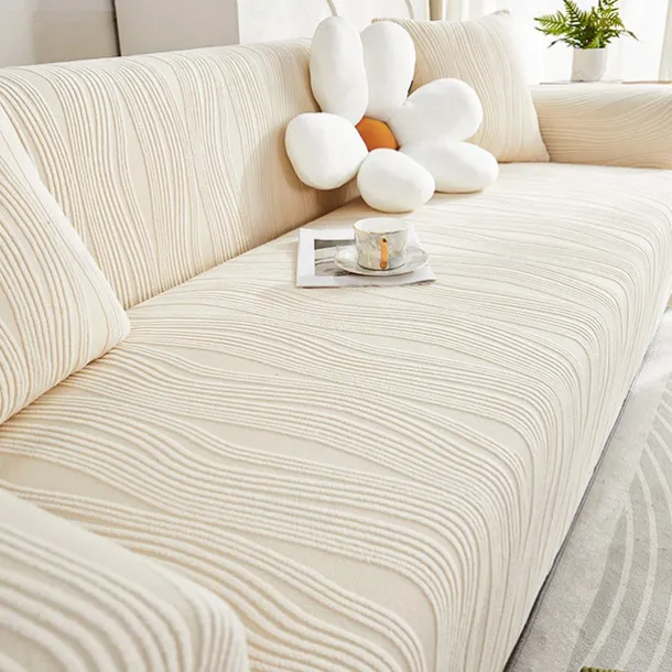 Jacquard Velvet Elastic Sofa Cover All-Inclusive Universal Cover Four Seasons Universal Lazy One-Piece Anti-Cat Scratch Sofa Cushion Durable and Stretchable Perfect for Year-Round Protection Easy to Install and Clean