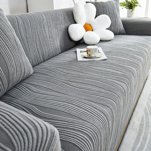 Jacquard Velvet Elastic Sofa Cover All-Inclusive Universal Cover Four Seasons Universal Lazy One-Piece Anti-Cat Scratch Sofa Cushion Durable and Stretchable Perfect for Year-Round Protection Easy to Install and Clean