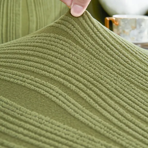 Jacquard Velvet Elastic Sofa Cover All-Inclusive Universal Cover Four Seasons Universal Lazy One-Piece Anti-Cat Scratch Sofa Cushion Durable and Stretchable Perfect for Year-Round Protection Easy to Install and Clean