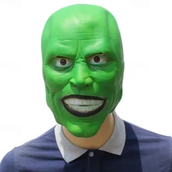 Jekyll In Disguise Jim Carrey Mask Halloween Latex Cosplay Christmas Jekyll Performance Dance Party Mask