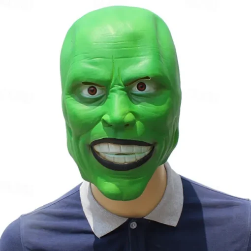 Jekyll In Disguise Jim Carrey Mask Halloween Latex Cosplay Christmas Jekyll Performance Dance Party Mask