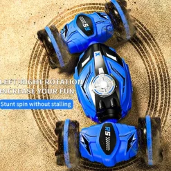 JJRC Amphibious Small Twist Remote Control Vehicle For Children's Four-wheel Drive Gesture Sensing Double-sided Deformation Stunt Vehicle