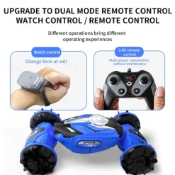 JJRC Amphibious Small Twist Remote Control Vehicle For Children's Four-wheel Drive Gesture Sensing Double-sided Deformation Stunt Vehicle