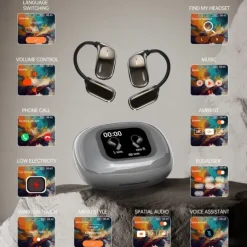 JM16 True Wireless Headphones TWS Earbuds Ear Hook Bluetooth 5.3 Sports Ergonomic Design HIFI for Mobile Phone