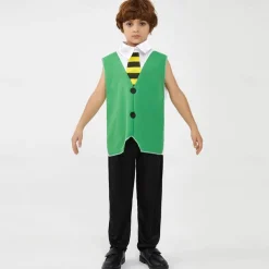 Joker Clown Halloween Coat Pants Vest Joker: Folie à Deux Cosplay Kid's Boys' Carnival Masquerade Party / Evening Easy Halloween Costumes Dress Up