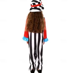 Joker Clown Halloween Outfits Costume Jumpsuit Circus Carnival Costume Cosplay Costume Kid's Boys' Girls' Halloween Carnival Mardi Gras Performance Party Easy Halloween Costumes Dress Up