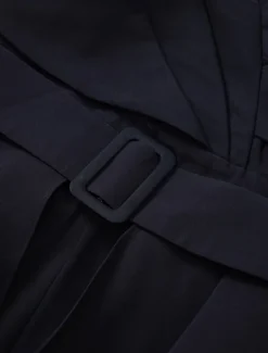 Jumpsuit Mother of the Bride Formal Wedding Guest Elegant Party Scoop Neck Off Shoulder Ankle Length Stretch Fabric 3/4 Length Sleeve with Sash / Ribbon