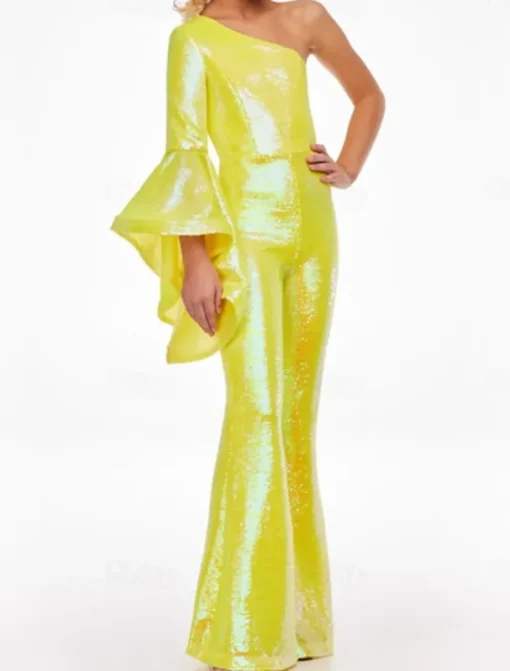 Jumpsuits Floor Length Flower Girl Dress Pageant & Performance Rainbow Unicorn Juniors Cute Prom Dress Sequined with Paillette Sparkle & Shine Disco Fit 3-16 Years dress to impress