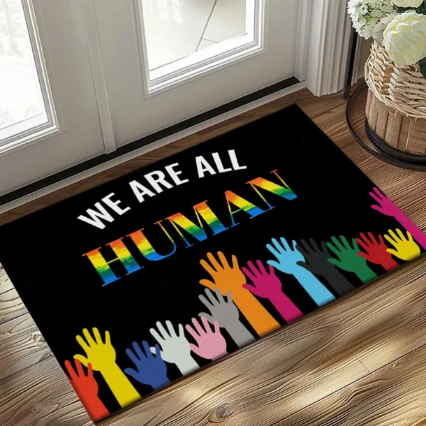 June Pride Month Gay Pride Month LGBTQ LGBT Rainbow Doormat Non-Slip Oil Proof Rug Indoor Outdoor Mat Bedroom Decor Bathroom Mat Entrance Rug