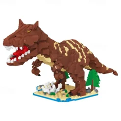 Jurassic Dinosaur Micro Building Blocks 2290pcs Carnotaurus DIY Mini Diamond Blocks Bricks Toy Dinosaur for Boys Age 8-12 9 10 11 12 13 14 15 16 Teens Adults