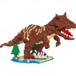 Jurassic Dinosaur Micro Building Blocks 2290pcs Carnotaurus DIY Mini Diamond Blocks Bricks Toy Dinosaur for Boys Age 8-12 9 10 11 12 13 14 15 16 Teens Adults