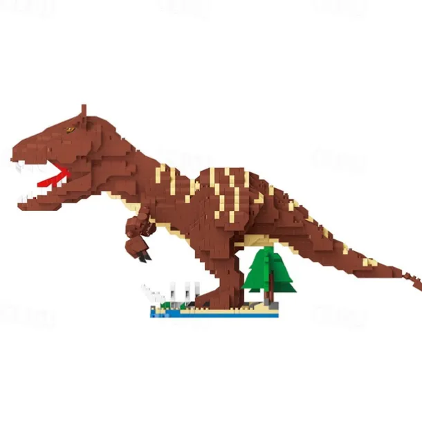 Jurassic Dinosaur Micro Building Blocks 2290pcs Carnotaurus DIY Mini Diamond Blocks Bricks Toy Dinosaur for Boys Age 8-12 9 10 11 12 13 14 15 16 Teens Adults