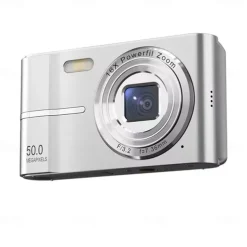 4K Digital Camera 50MP 16X Digital Zoom Camera 2.4-inch IPS Screen Face Detection Flash Camera Motion Detection Timer Camera
