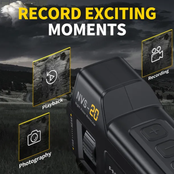 4K Digital Night Vision 300M Full-Dark Viewing Day Night Use 6X Zoom Support 36MP Resolution Photo Taking 4K Video Recording