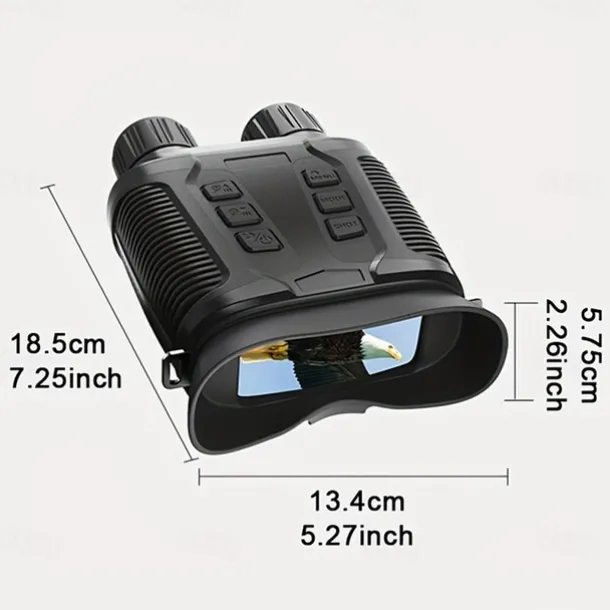 4K Full-Color Infrared Night Vision Binoculars 36MP UHD Micro Light Enhanced 10X Optical 8X Digital Zoom CMOS Sensor for Hunting & Shooting Suitable for Valentine'S Day Christmas Gifts