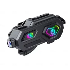 4K HD shooting all-in-one motorcycle intercom helmet dash cam bluetooth headset