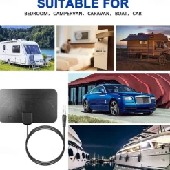 8K 4K Digital TV Antenna For Global TV Receiver DVB T2 Signal Amplifier Booster For Smart tv RV outdoor Car antenna Free Channel