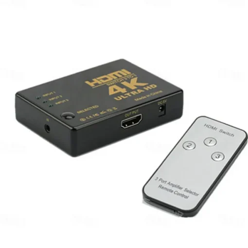 4K 2K 3x1 HDMI Cable Splitter HD 1080P Video Switcher Adapter 3 Input 1 Output Port HDMI Hub for Xbox PS4 DVD HDTV PC Laptop TV