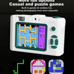 4K Retro Digital Camera Vlogging Camera WiFi with 2.4 LCD HD Screen 1080P 16X Compact Digital Zoom Camera Wide Angle Point and Shoot Camera