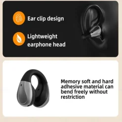 K20 True Wireless Headphones TWS Earbuds Ear Clip Bluetooth 5.3 Sports Stereo Fast Charging for Apple Samsung Huawei Xiaomi MI Yoga Fitness Gym Workout Mobile Phone
