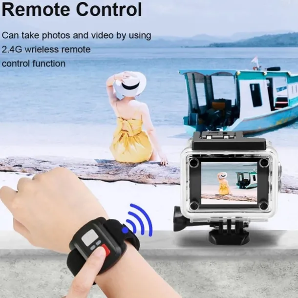 4K Ultra HD Action Camera 4K/30fps WiFi 2 inch 170D Underwater Waterproof Helmet Video Recording Sport Cameras Outdoor Camcorders