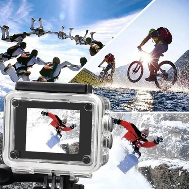 4K Ultra HD Action Camera 4K/30fps WiFi 2 inch 170D Underwater Waterproof Helmet Video Recording Sport Cameras Outdoor Camcorders