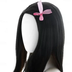 Kamado Nezuko Cosplay Wig for Demon Slayer, Anime Wig, Wig Character Wig for Women and Girls, Long Wavy Wig (Black & Orange) Halloween Wigs