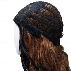 Kamado Nezuko Cosplay Wig for Demon Slayer, Anime Wig, Wig Character Wig for Women and Girls, Long Wavy Wig (Black & Orange) Halloween Wigs