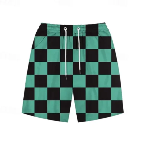Kamado Nezuko Kamado Tanjiro Tomioka Giyuu Shorts Cartoon Manga Anime 3D Harajuku Graphic Kawaii For Men's Women's Unisex Adults' Back To School 3D Print