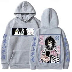 Kanroji Mitsuri Obanai Iguro Hoodie Anime Front Pocket Graphic For Couple's Men's Women's Adults' Hot Stamping Casual Daily