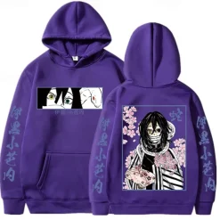 Kanroji Mitsuri Obanai Iguro Hoodie Anime Front Pocket Graphic For Couple's Men's Women's Adults' Hot Stamping Casual Daily
