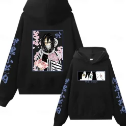 Kanroji Mitsuri Obanai Iguro Hoodie Anime Front Pocket Graphic For Couple's Men's Women's Adults' Hot Stamping Casual Daily