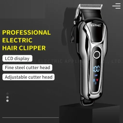 KEMEI Rechargeable Hair Trimmer For Men Shaver Professional Hair Clipper Hair Cutting Machine Barber Accessories Cut Machin Beard
