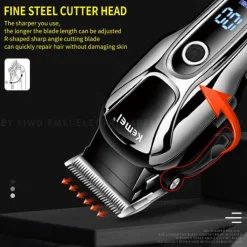 KEMEI Rechargeable Hair Trimmer For Men Shaver Professional Hair Clipper Hair Cutting Machine Barber Accessories Cut Machin Beard
