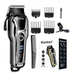 KEMEI Rechargeable Hair Trimmer For Men Shaver Professional Hair Clipper Hair Cutting Machine Barber Accessories Cut Machin Beard
