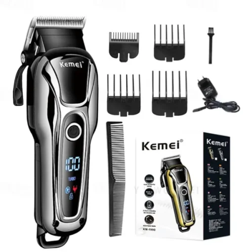 KEMEI Rechargeable Hair Trimmer For Men Shaver Professional Hair Clipper Hair Cutting Machine Barber Accessories Cut Machin Beard