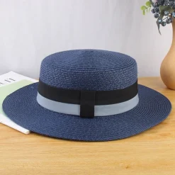 Kentucky Derby Hat Hats Straw Bucket Hat Straw Hat Sun Hat Casual Holiday Beach Melbourne Cup Cocktail Elegant Vintage Style With Split Joint Trim Headpiece Headwear