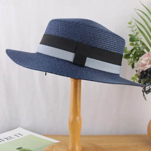 Kentucky Derby Hat Hats Straw Bucket Hat Straw Hat Sun Hat Casual Holiday Beach Melbourne Cup Cocktail Elegant Vintage Style With Split Joint Trim Headpiece Headwear