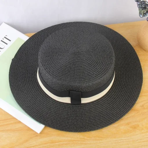 Kentucky Derby Hat Hats Straw Bucket Hat Straw Hat Sun Hat Casual Holiday Beach Melbourne Cup Cocktail Elegant Vintage Style With Split Joint Trim Headpiece Headwear