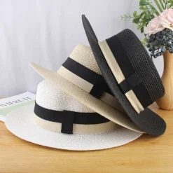 Kentucky Derby Hat Hats Straw Bucket Hat Straw Hat Sun Hat Casual Holiday Beach Melbourne Cup Cocktail Elegant Vintage Style With Split Joint Trim Headpiece Headwear