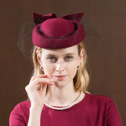 Kentucky Derby Hats Wool Wedding Special Occasion Vintage With Bowknot Headpiece Headwear Horse Race Melbourne Cup